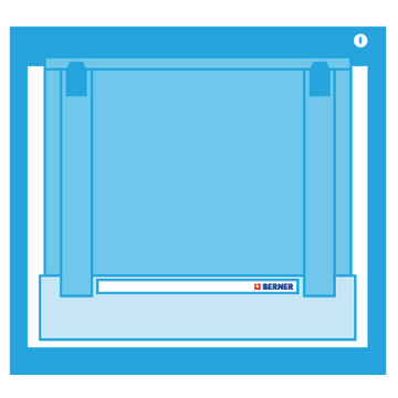 Struttura cassettiera,compreso set elementi di fissaggi BERA® CLIC+